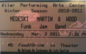 MMW 2011-03-02 Ticket Stub