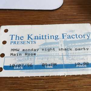 MMW 1996-10-07 ticket stub